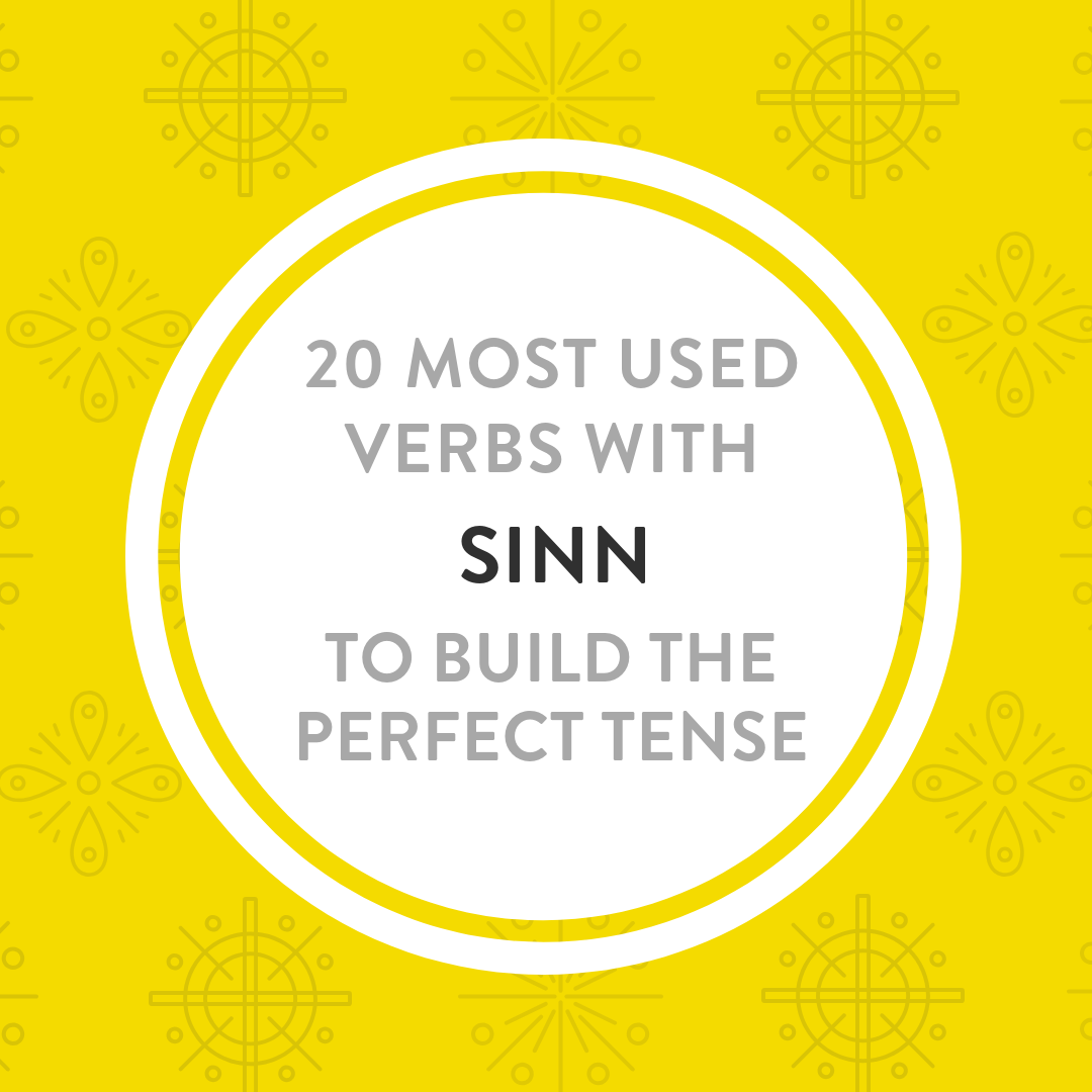 20 most used Sinn verbs