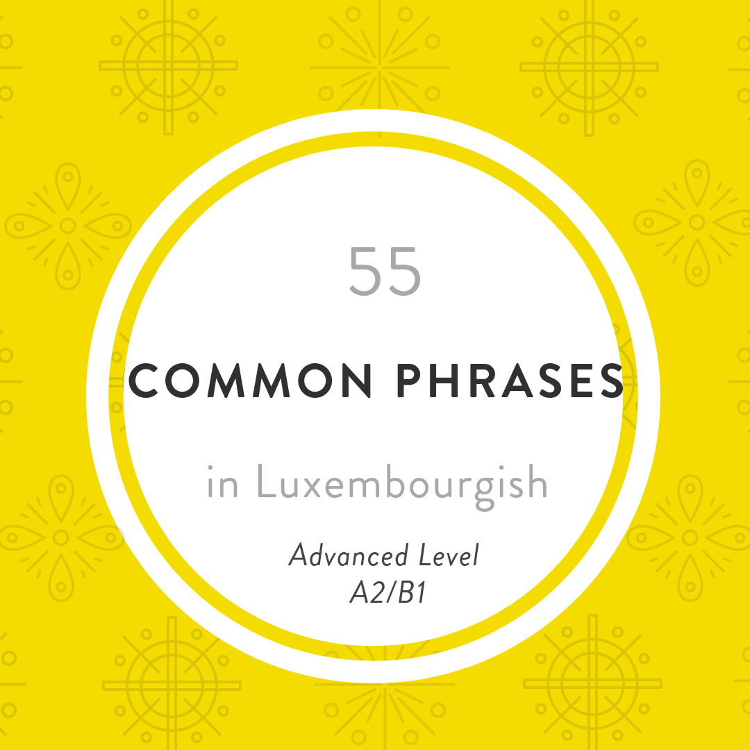 Luxembourgish phrases advanced