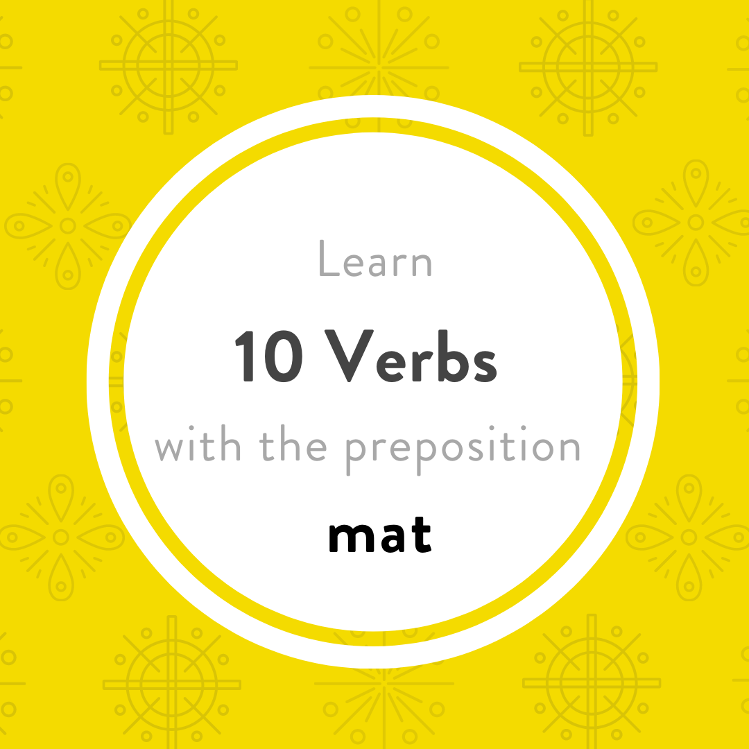 luxembourgish verbs with mat